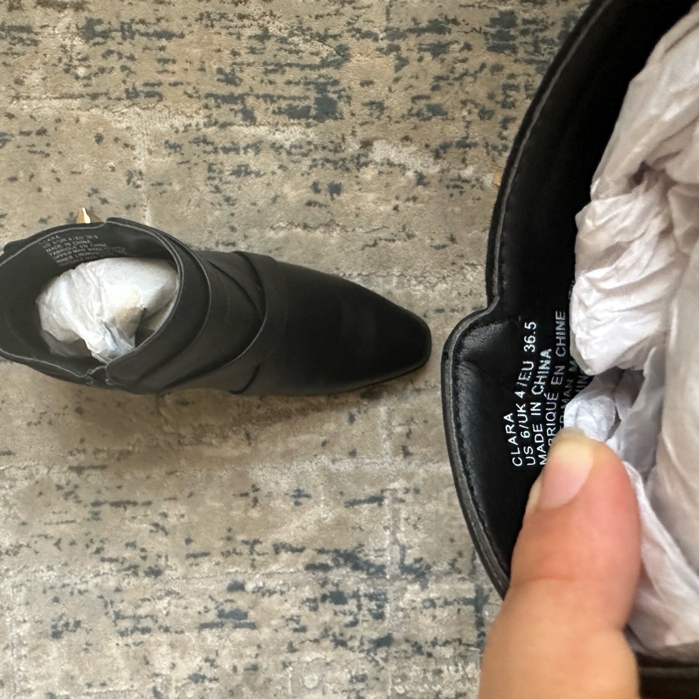 Never worn black boots